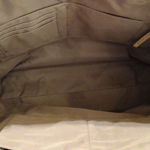 👜 Fossil Leather Tote BagTaupe/BeigeClassic Work & Everyday Carry
